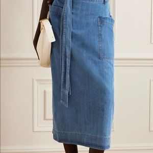 Tibi Denim Wrap Skirt - Size 4